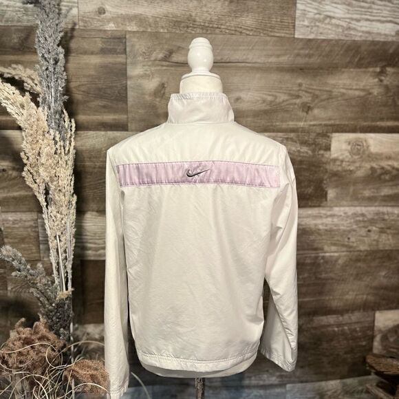 Nike  white tennis jacket with purple stripe - M - Picture 6 of 9